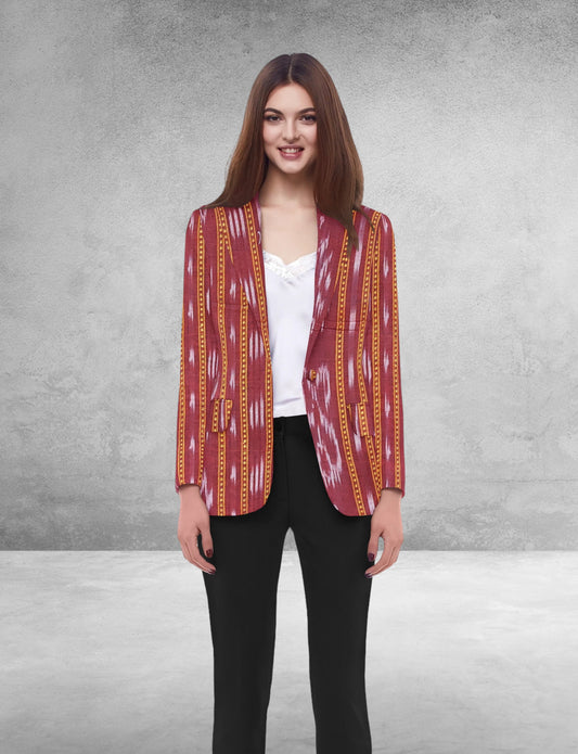Handloom Women's Cotton Jacket / Blazers