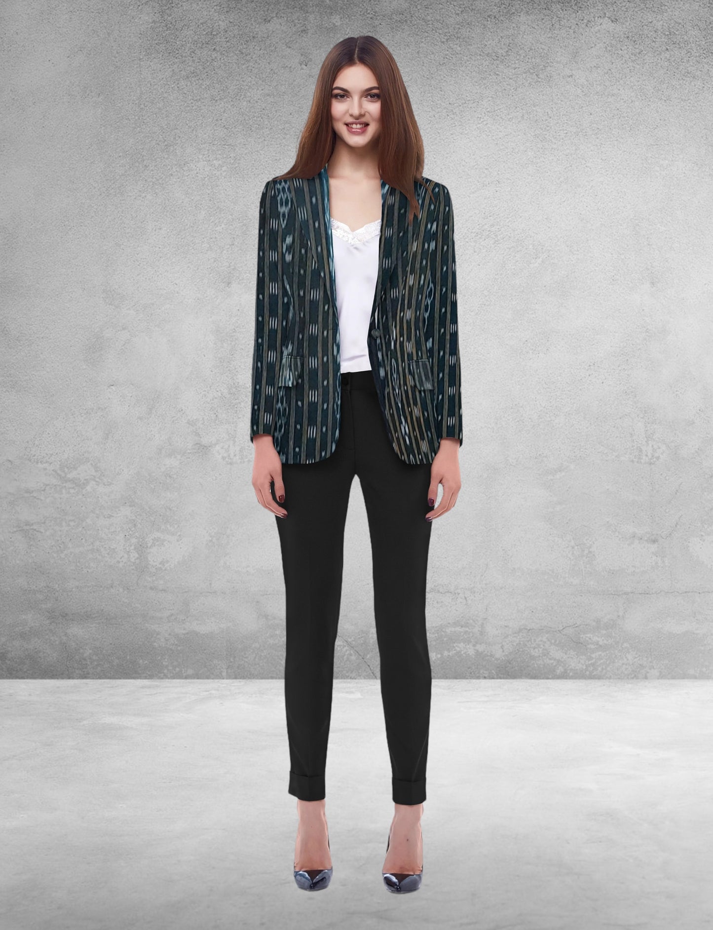 Handloom Women's Cotton Jacket / Blazers