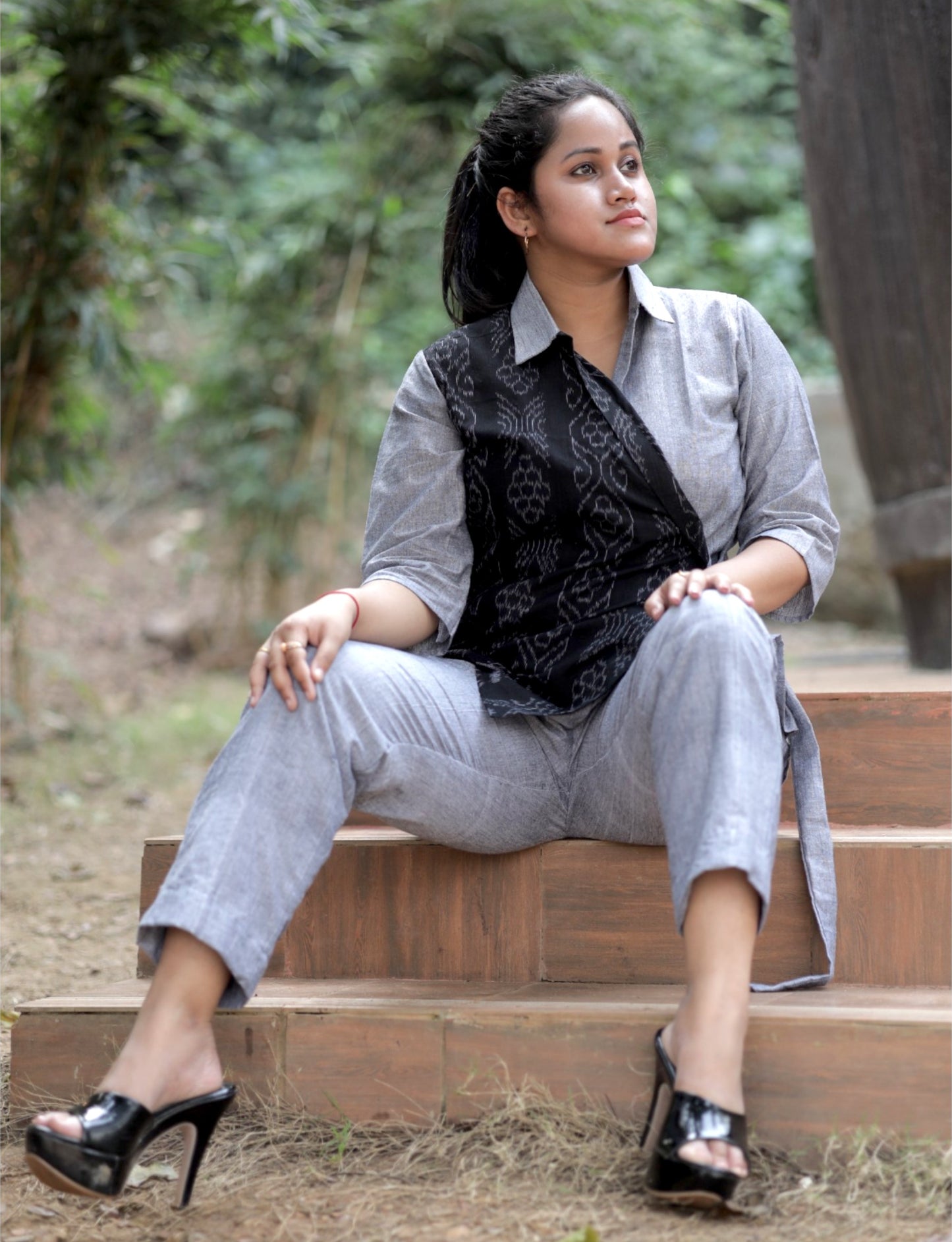 Cotton Wrap Coord Set