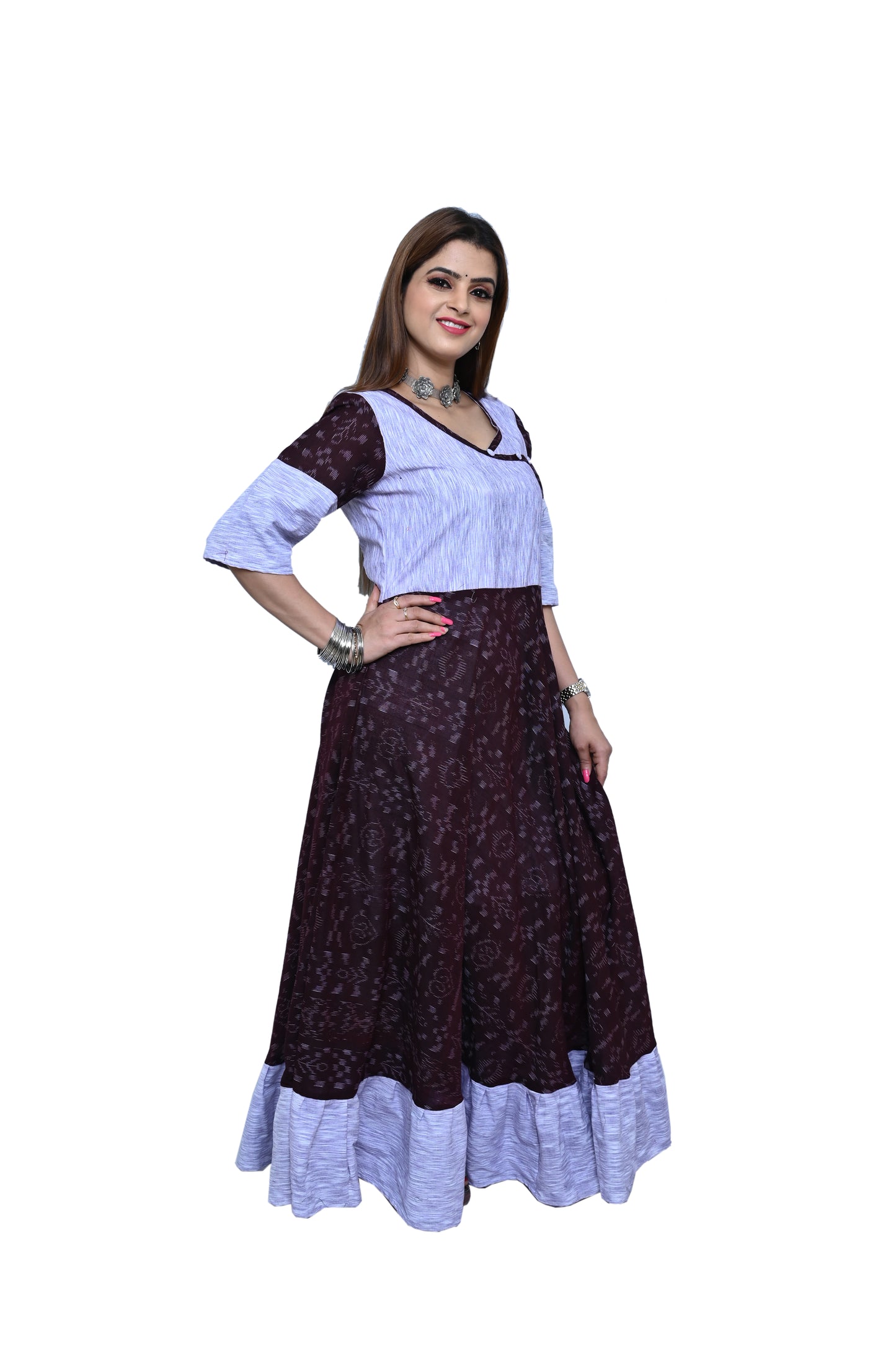 Handloom Women Anarakali Kurta - WeHandloom # Kurta