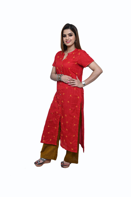 Handloom Cotton Kurta Set - WeHandloom # Kurta Set