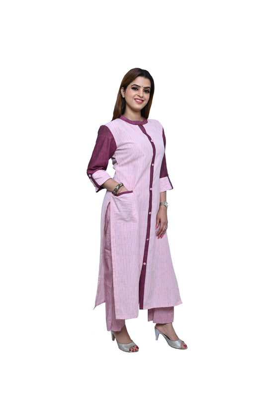 Khadi Cotton Women Kurta - WeHandloom # Kurta