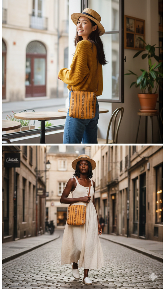 Handloom Yellow Sling Bag
