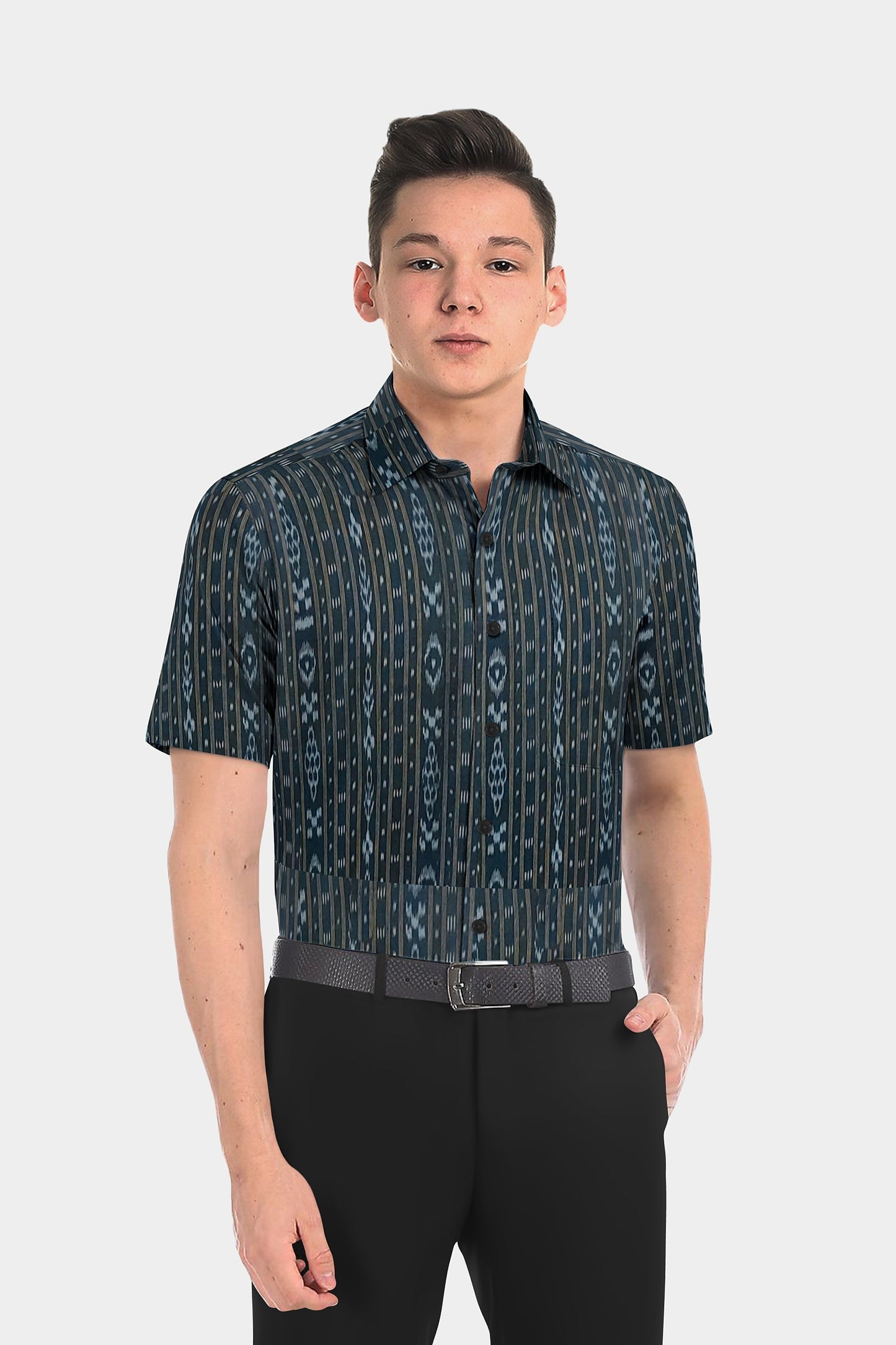 Ikkat  Mens Half Shirts