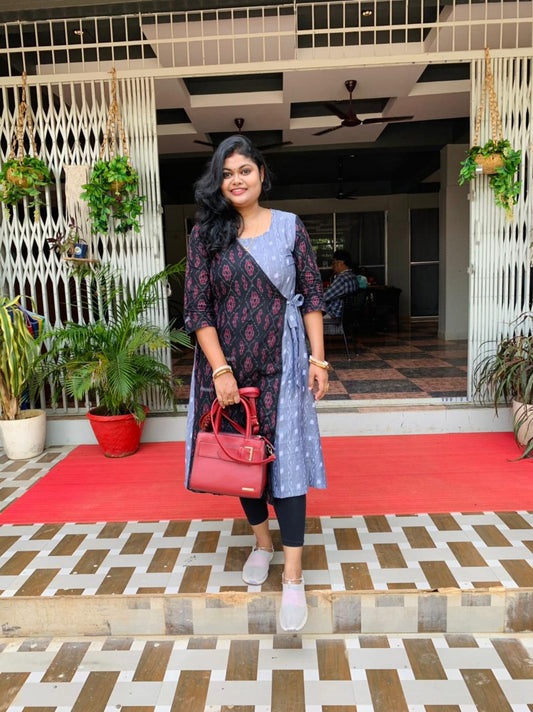 Handloom  Stylish Grey Single Dess