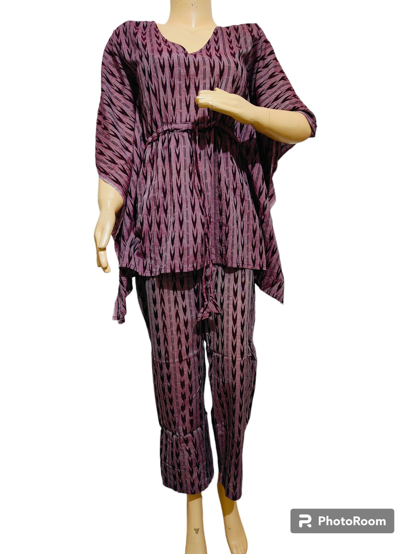 Handloom Cotton Kaftan Coord Set | We Handloom