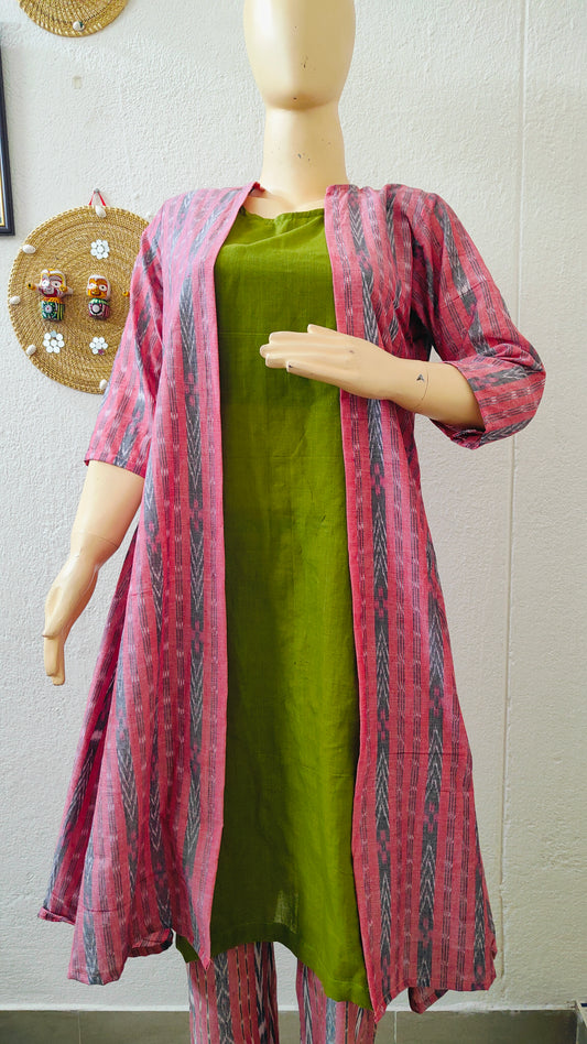 Handloom Women Shrug Set