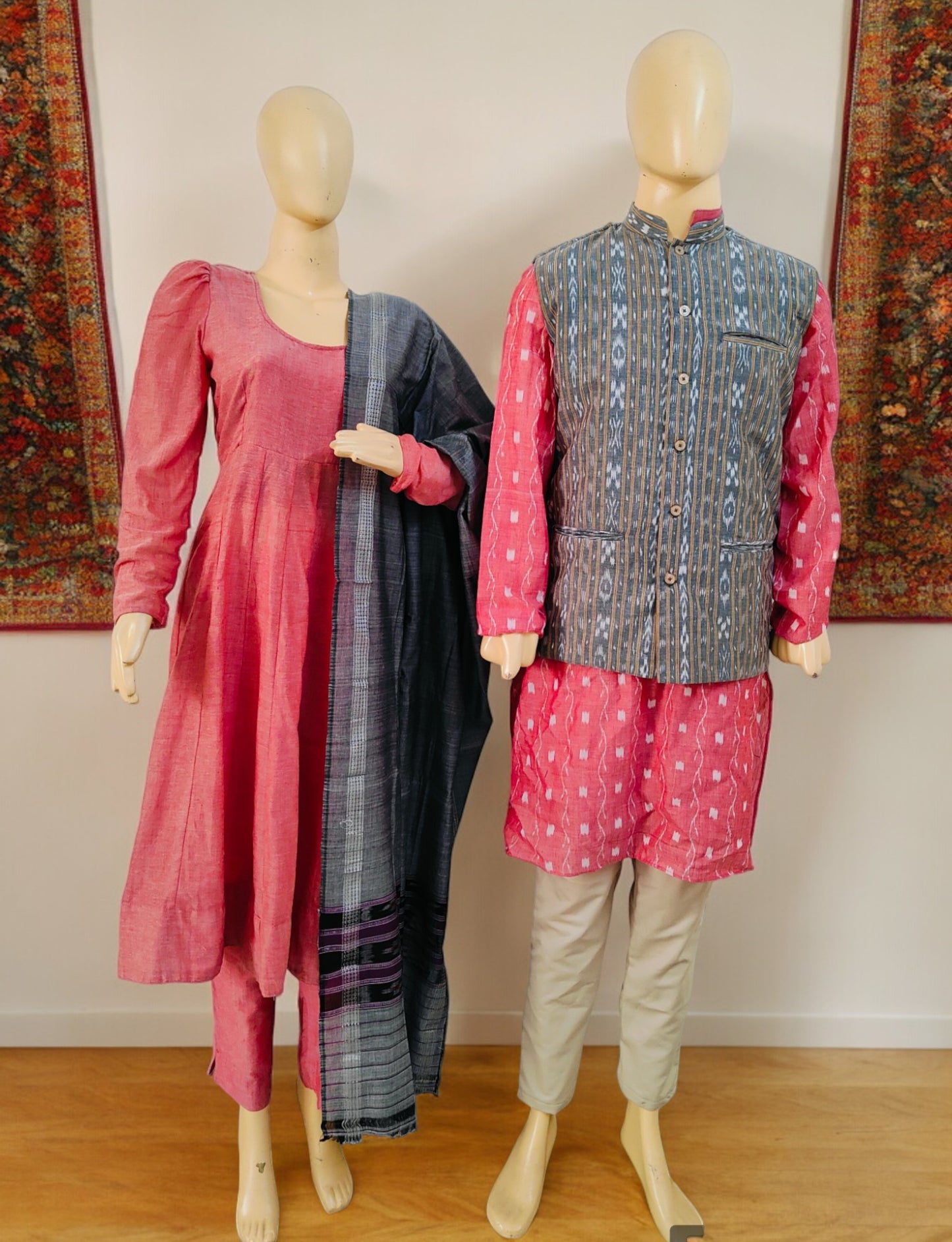 Handloom Twinning Kurta Set
