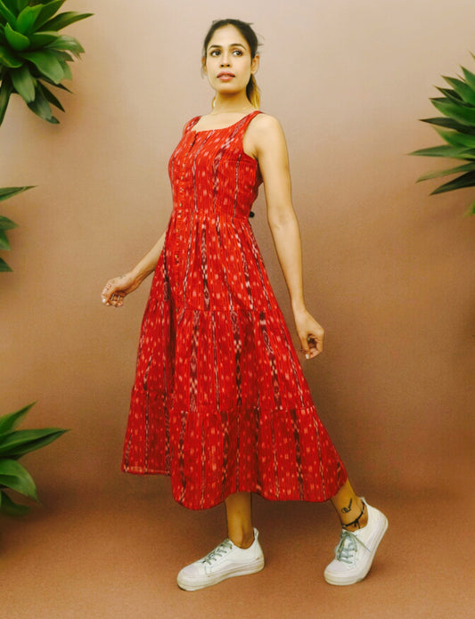Handloom Style  Women Single Dress