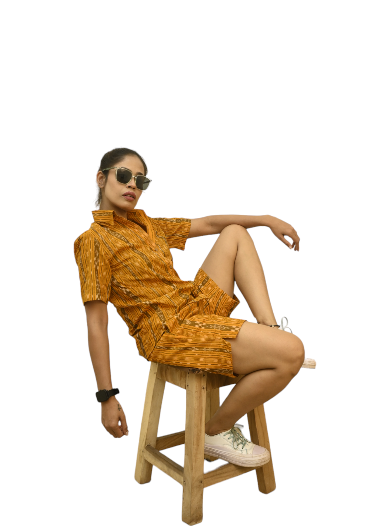 Handloom Shorts Coord Sets
