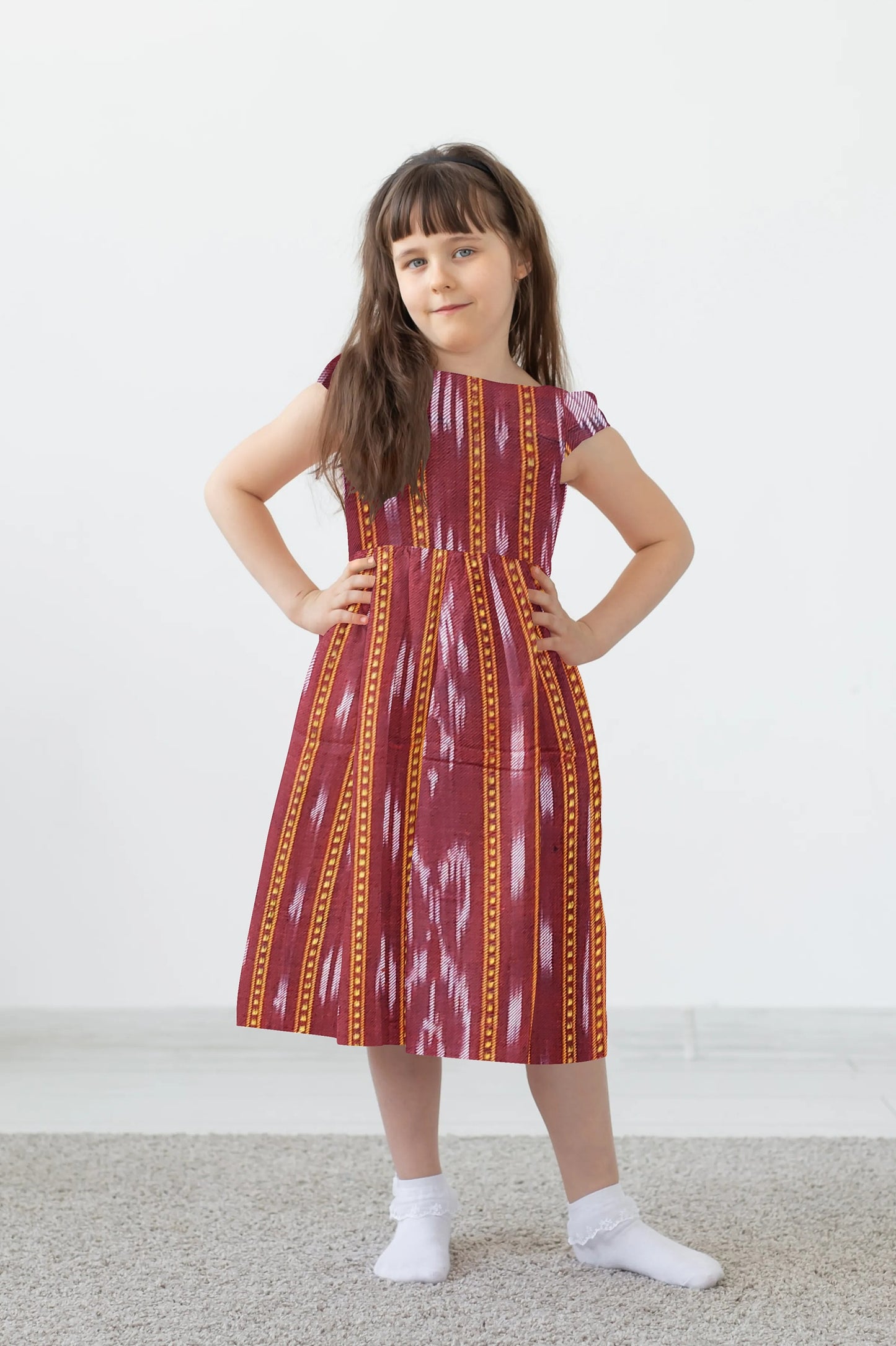 Cotton Girls Dress - WeHandloom # Dress