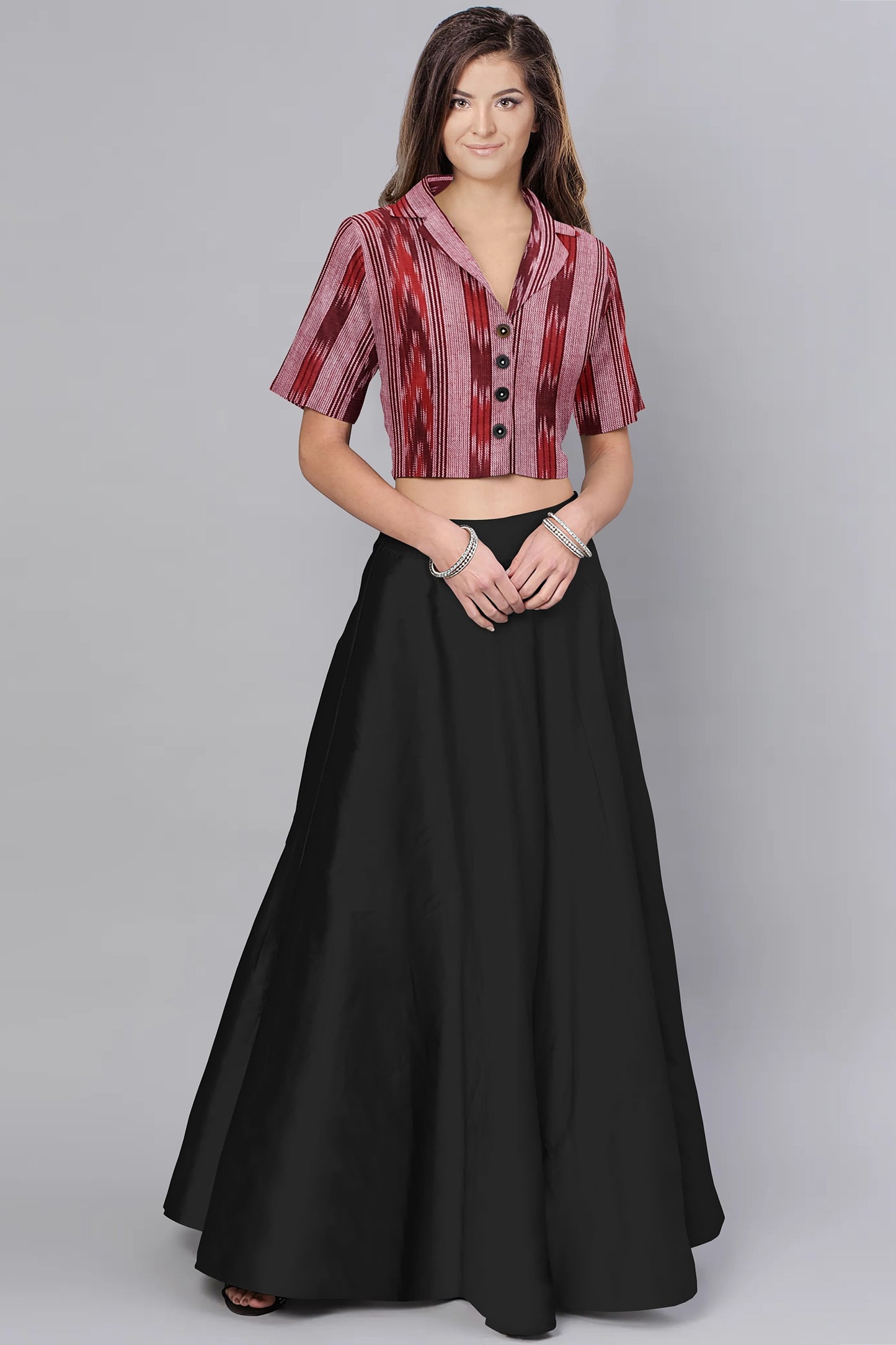 Women Handloom Crop TOP - WeHandloom # Crop Top