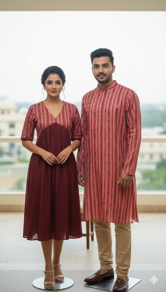 Handloom PinkTwinning Dress