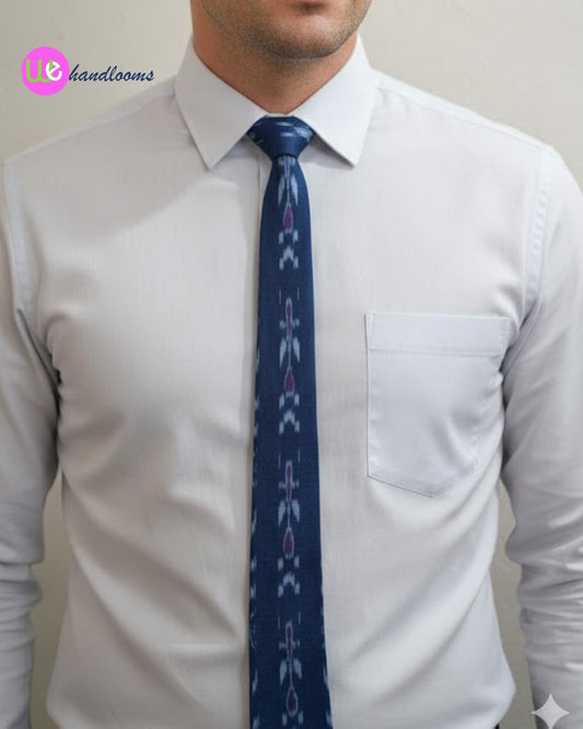 Handloom Men's Blue Tie