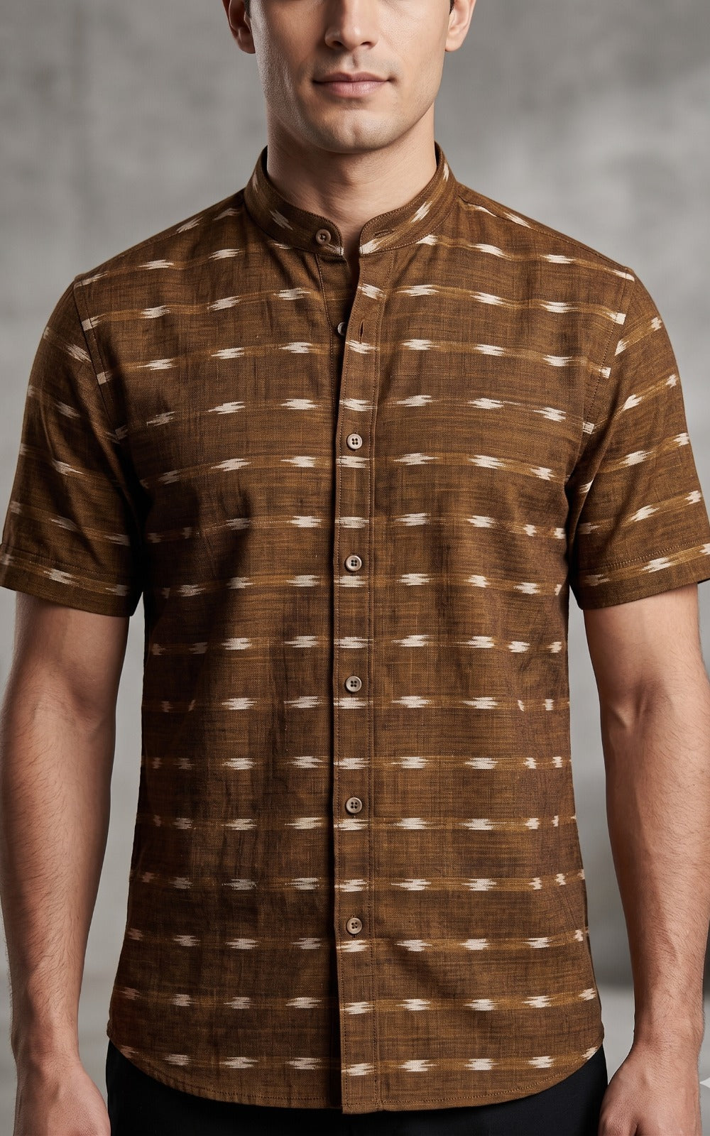Men's Mustard Half Shirt