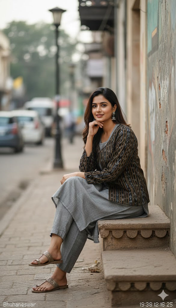 Handloom Black Women's Jacket