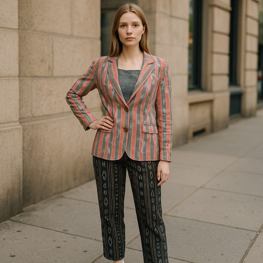 Handloom Pink Women's Blazer