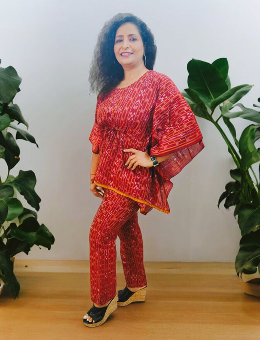 Handloom Cotton Kaftan Coord Set | We Handloom