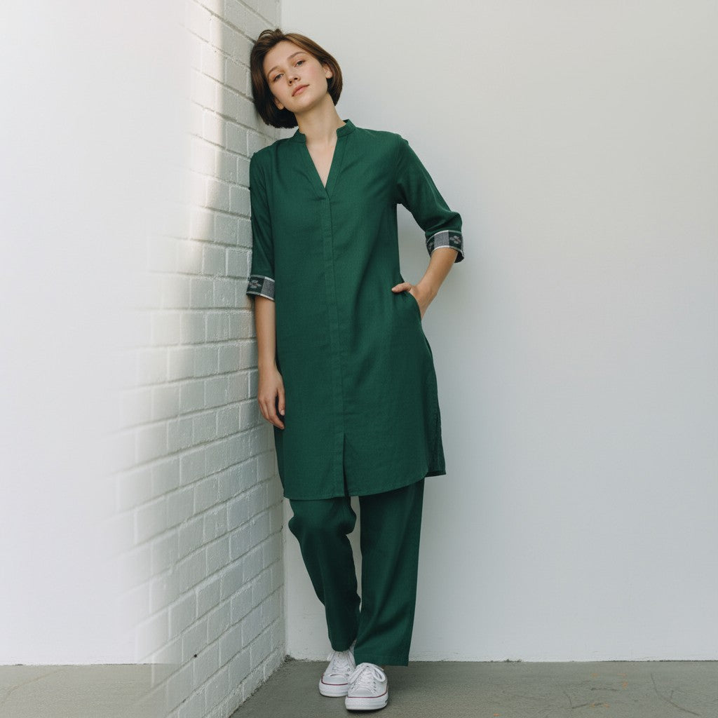 Cotton Green Coord Set