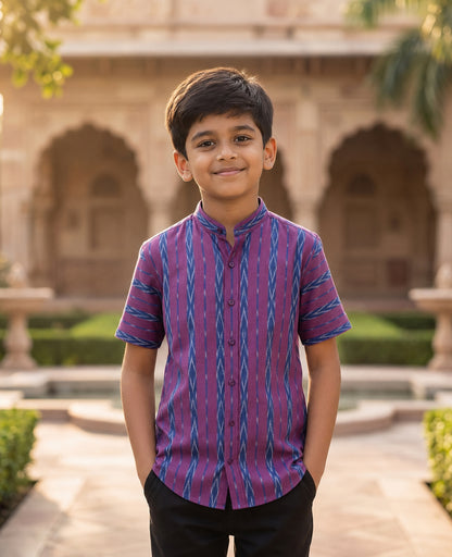 Handloom Boys  Half Shirt