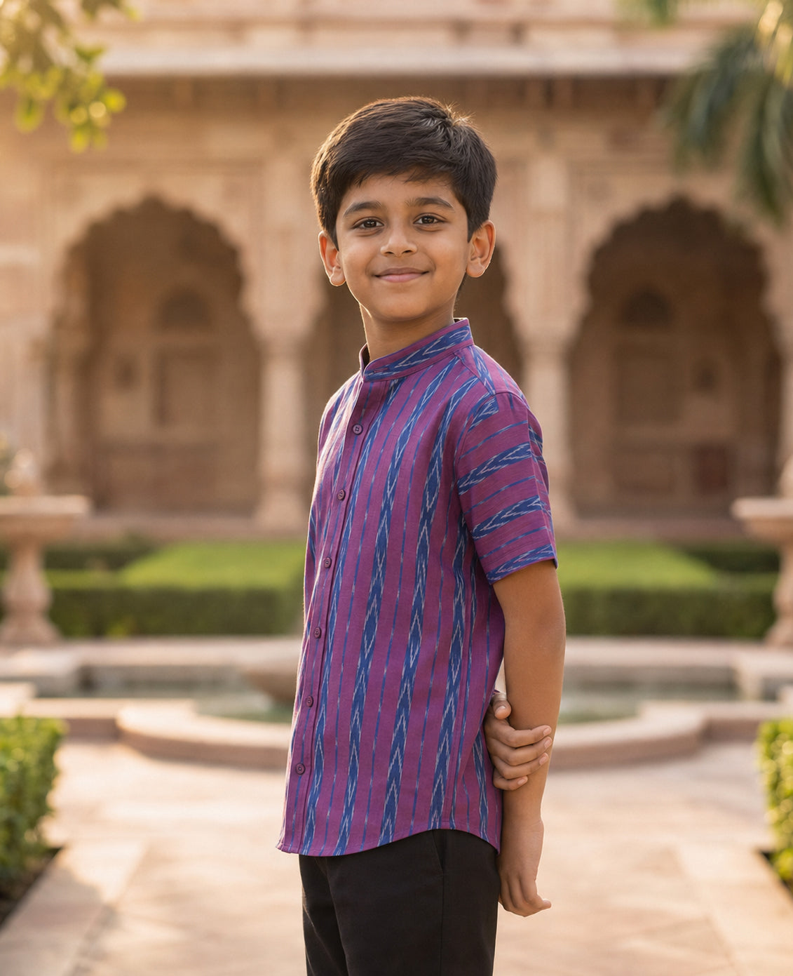 Handloom Boys  Half Shirt