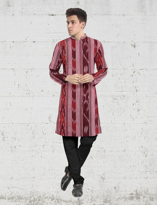 Ikkat Mens Kurta