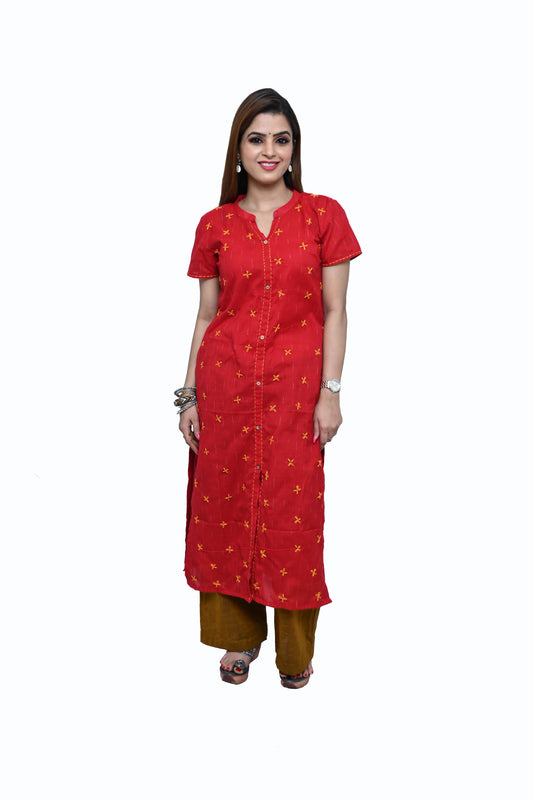 Handloom Cotton Kurta Set - WeHandloom # Kurta Set