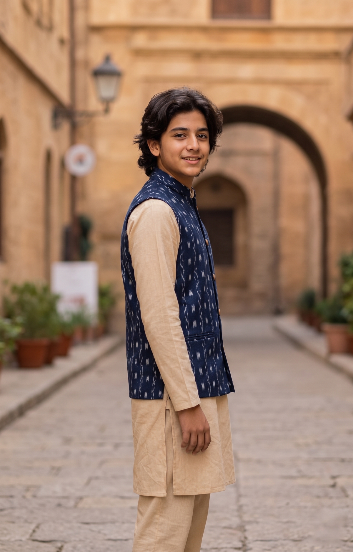 Boys Blue Dali Half Jacket