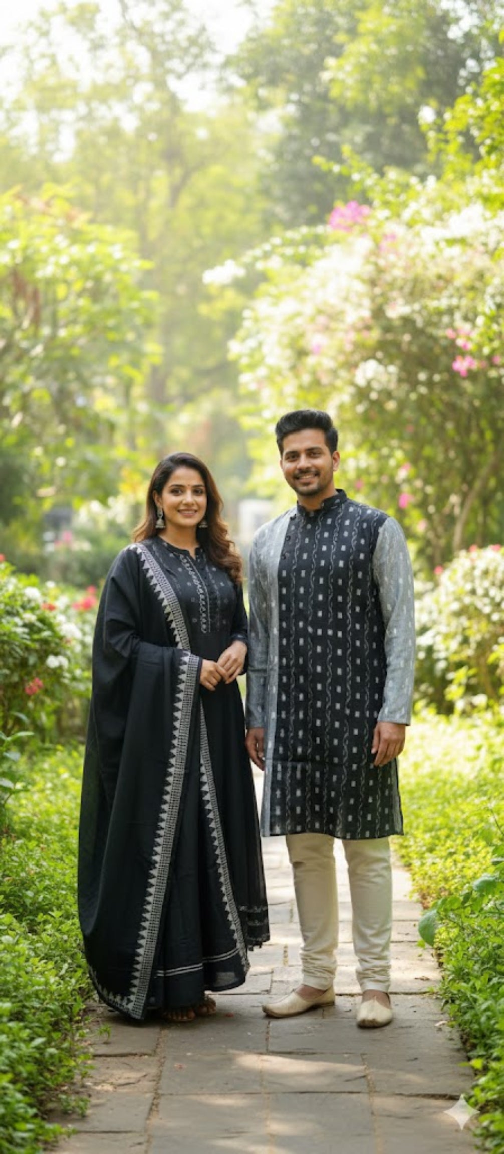 Handloom Designer Black Twinning  Dresses