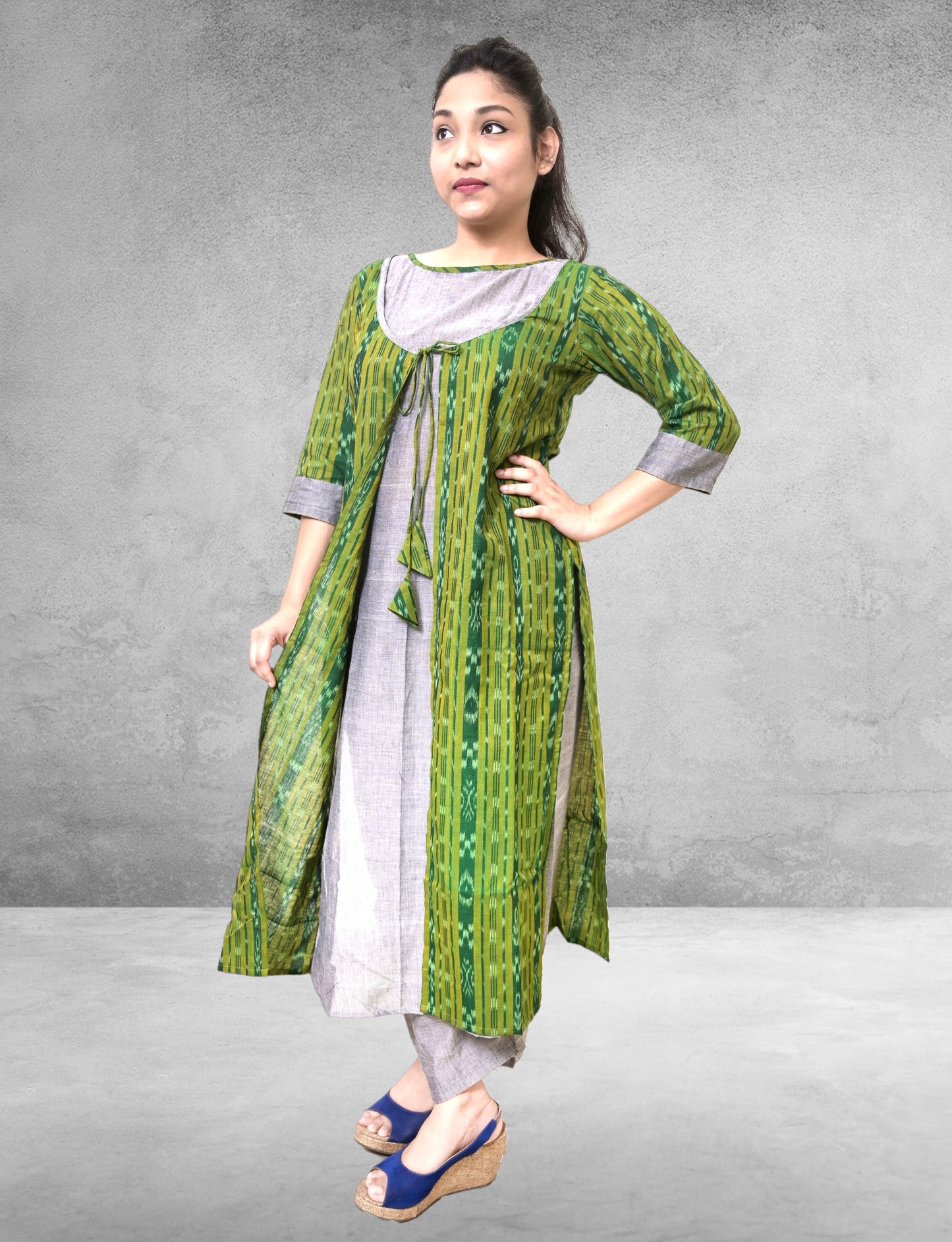 Cotton Green Stylish Kurta & Pant