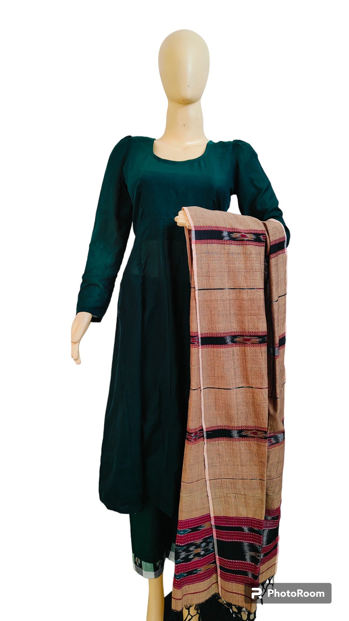 Handloom Designer Anarkali Kurta Set