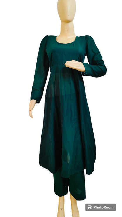 Handloom Designer Anarkali Kurta Set