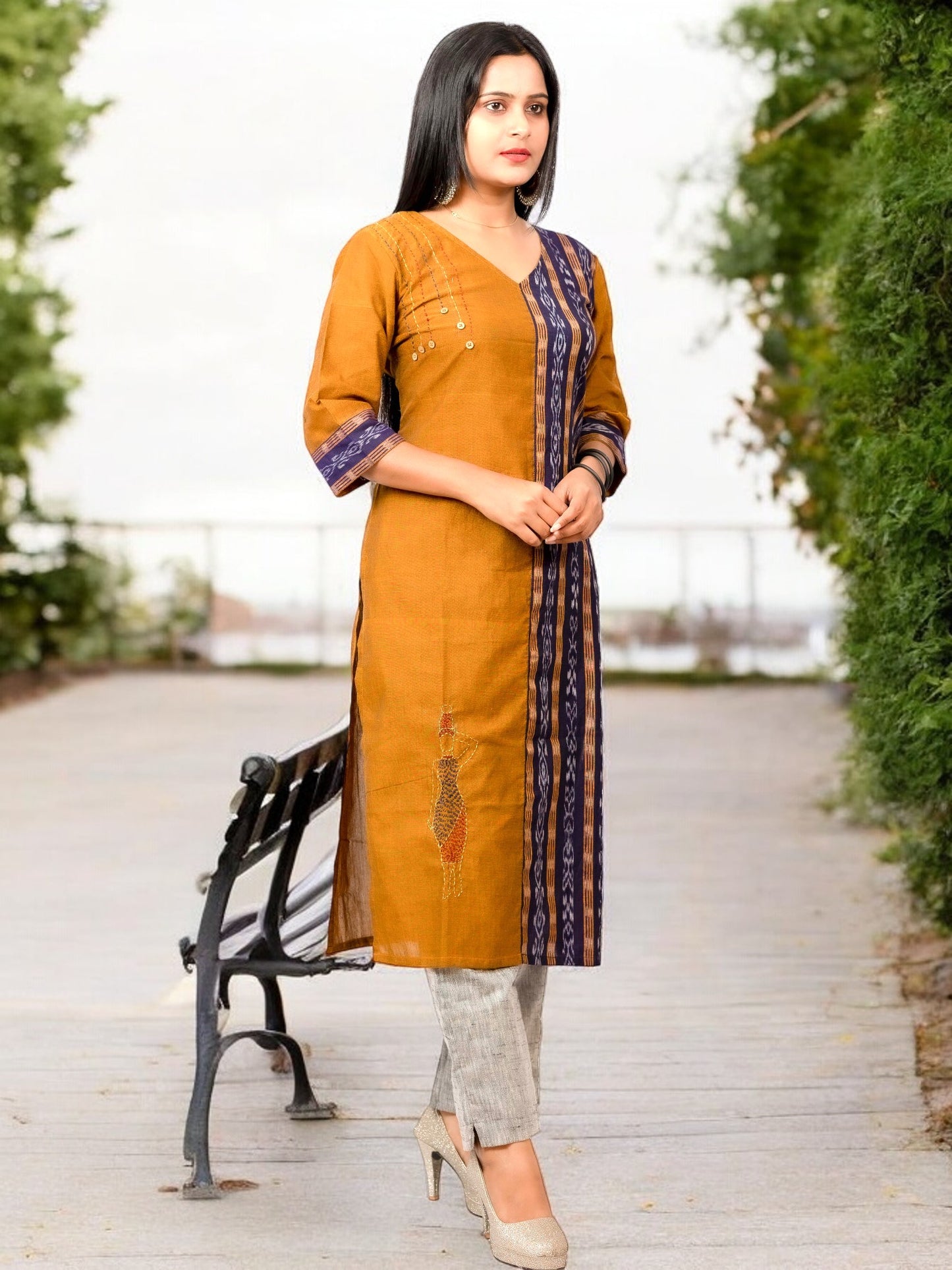 Kantha Stich Handloom Womens Kurta