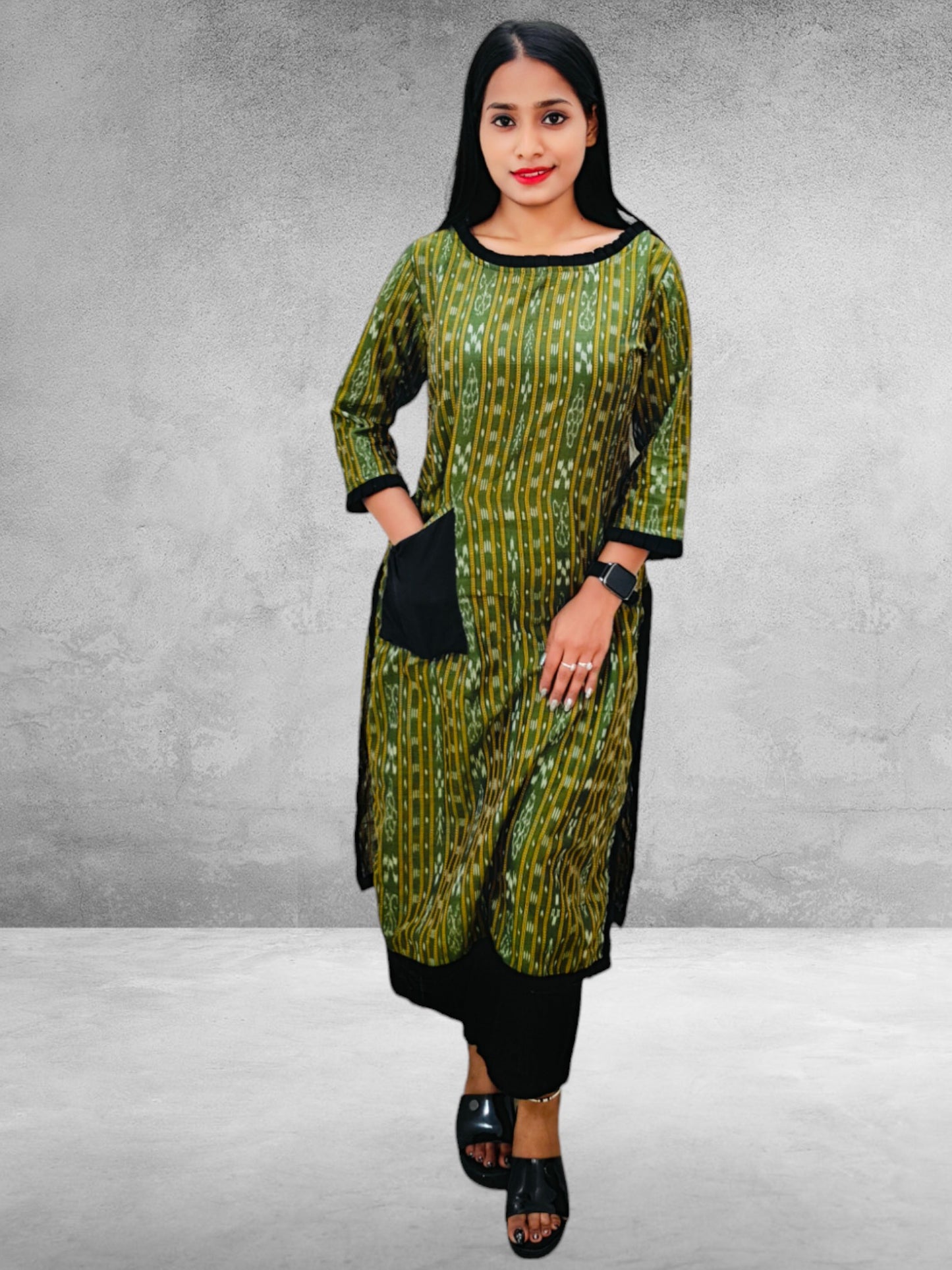 Handloom Stylish Kurta  Nd Plazzo Set