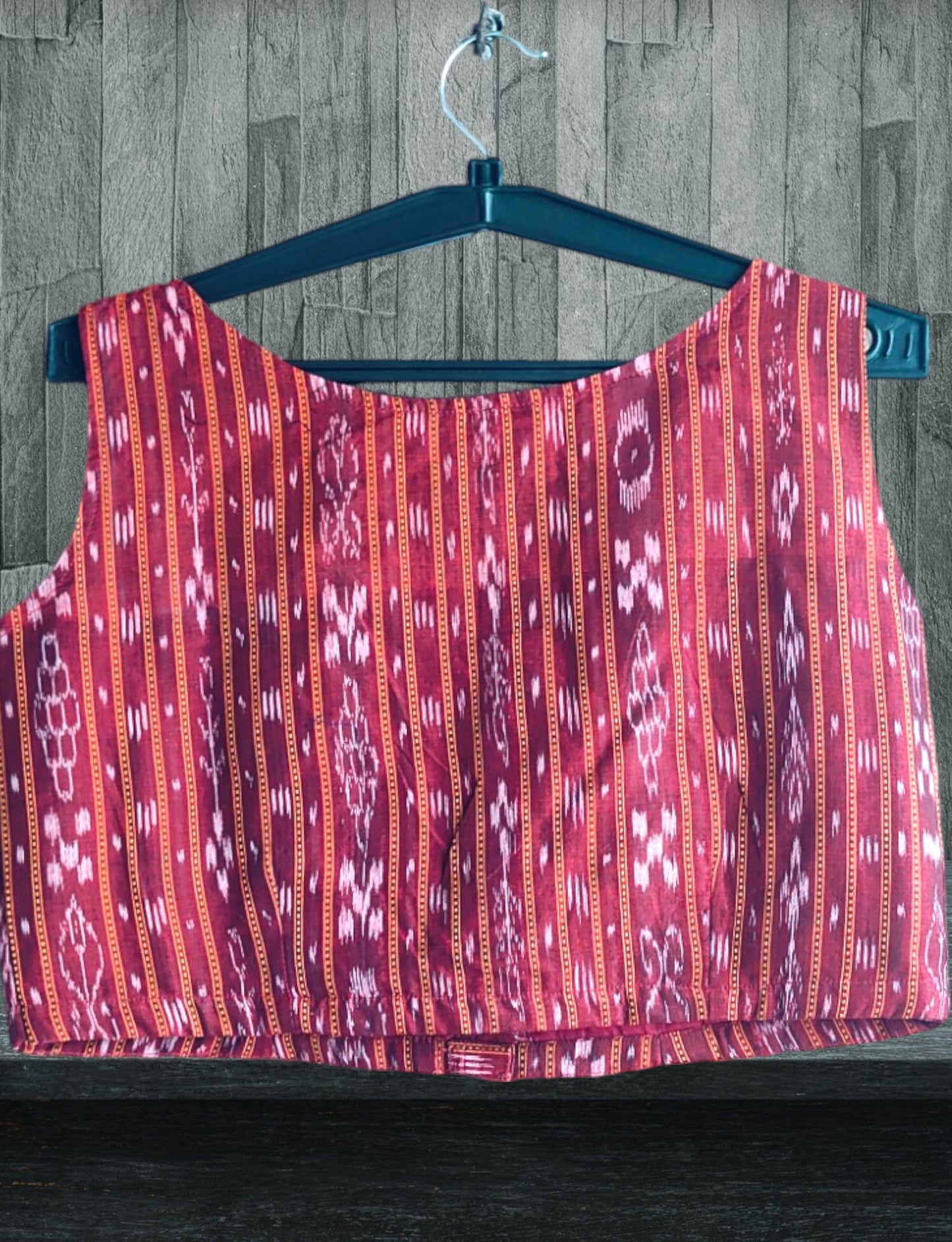 Handloom Maroon  Blouse