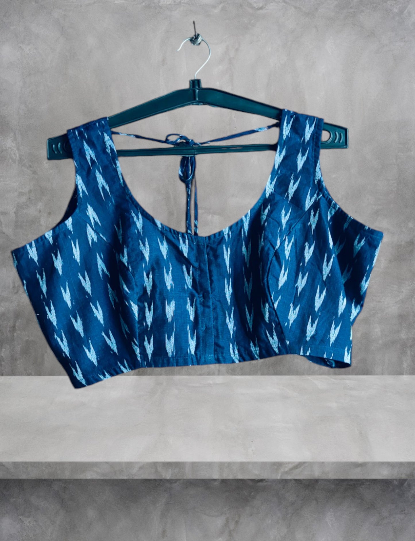 Handloom Blue Stylish Blouse