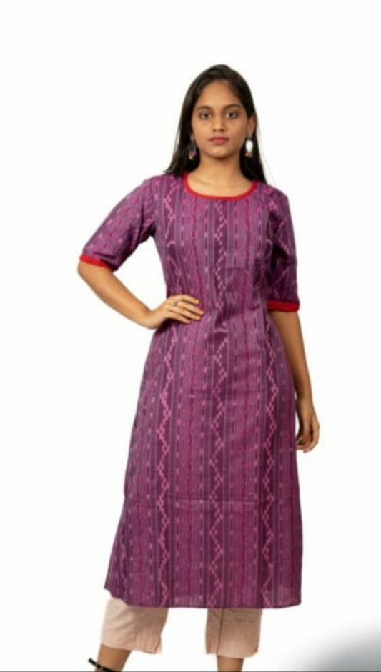 Handloom Stright cut kurta