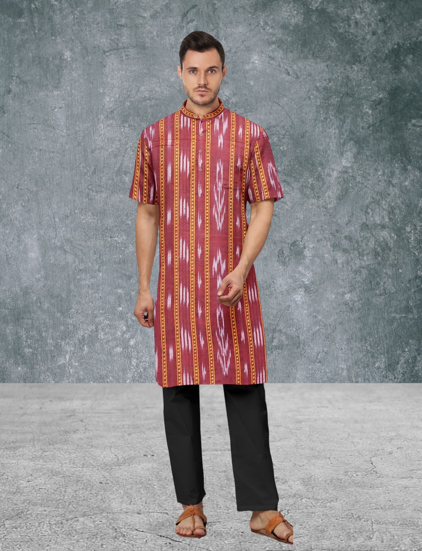 Cotton Marron Kurta