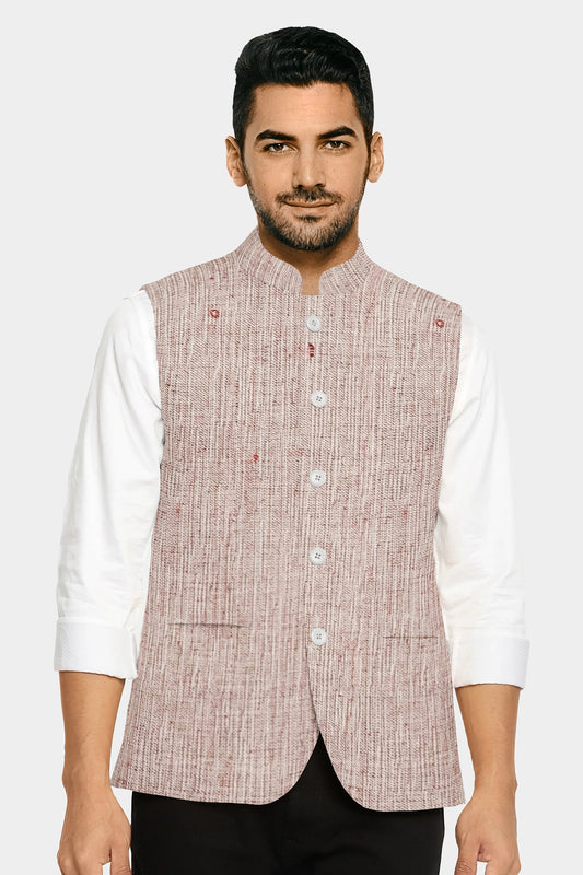 Handloom Men's Neheru Jacket - WeHandloom # Neheru Jacket