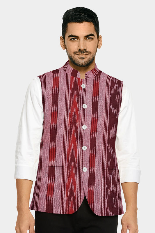 Handloom Men's Neheru Jacket - WeHandloom # Neheru Jacket