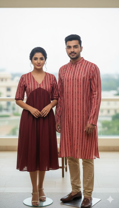 Handloom PinkTwinning Dress