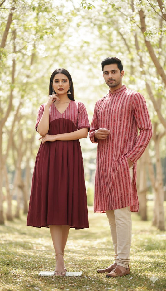 Handloom PinkTwinning Dress