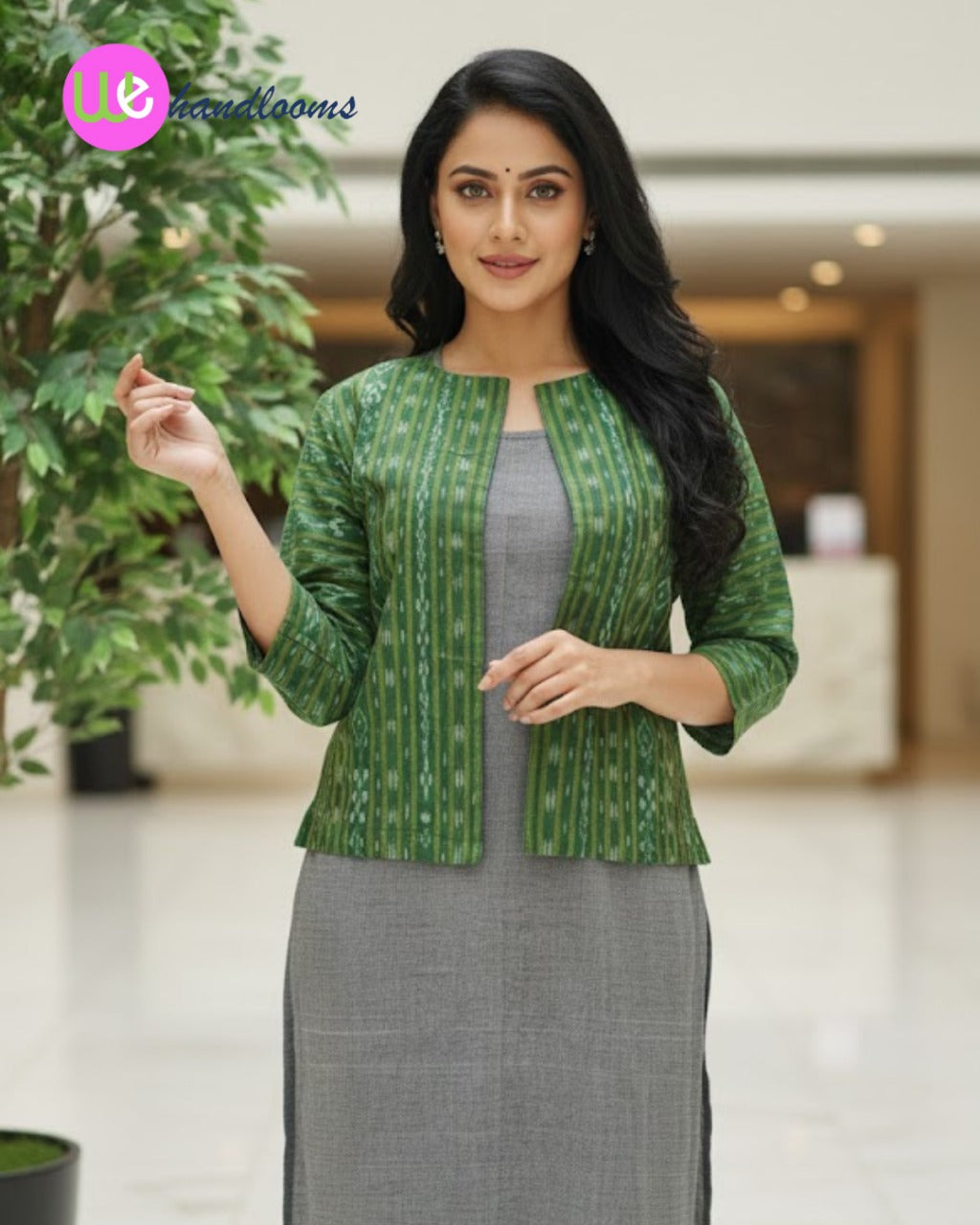Handloom Green Jacket