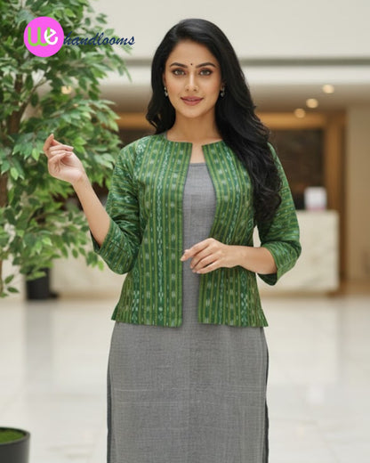 Handloom Green Jacket