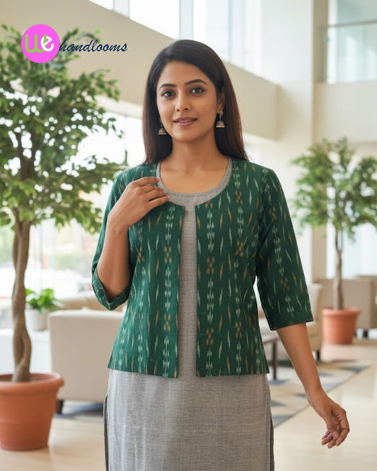 Handloom Green Jacket