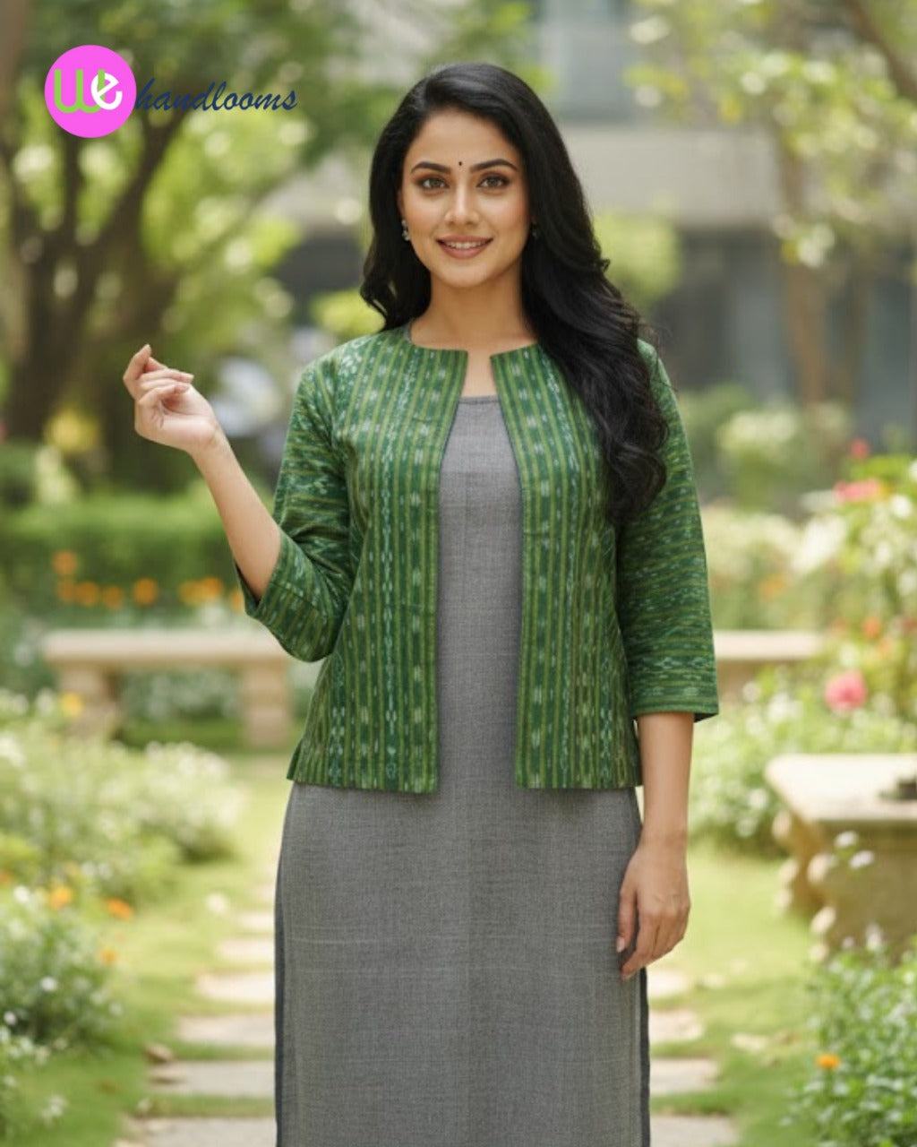 Handloom Green Jacket