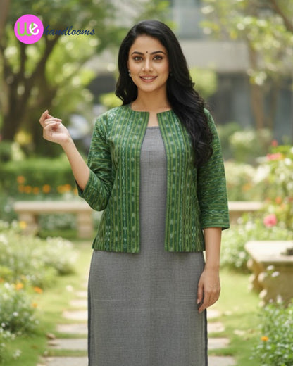 Handloom Green Jacket