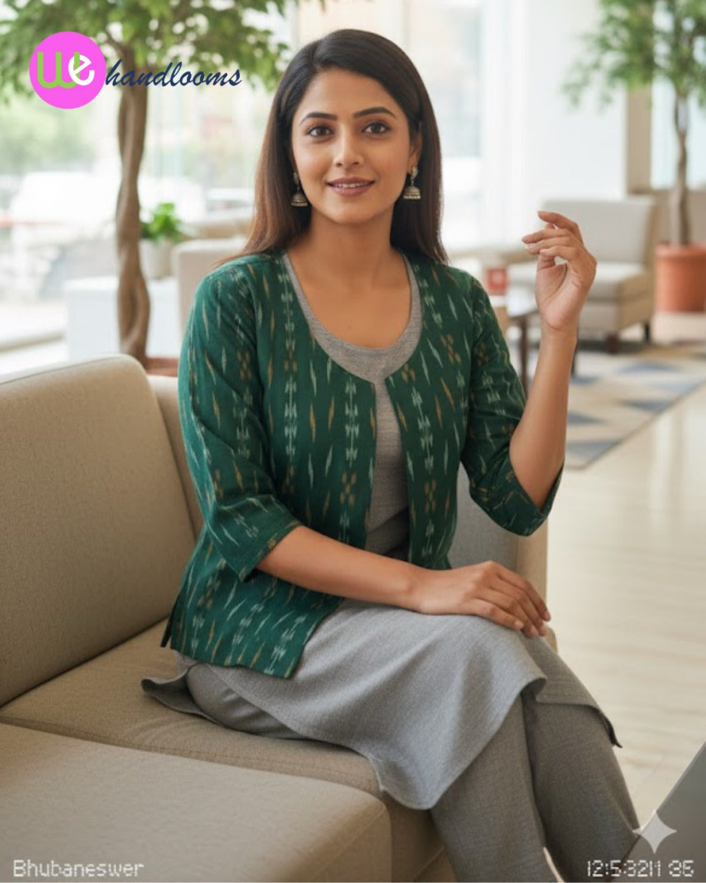 Handloom Green Jacket