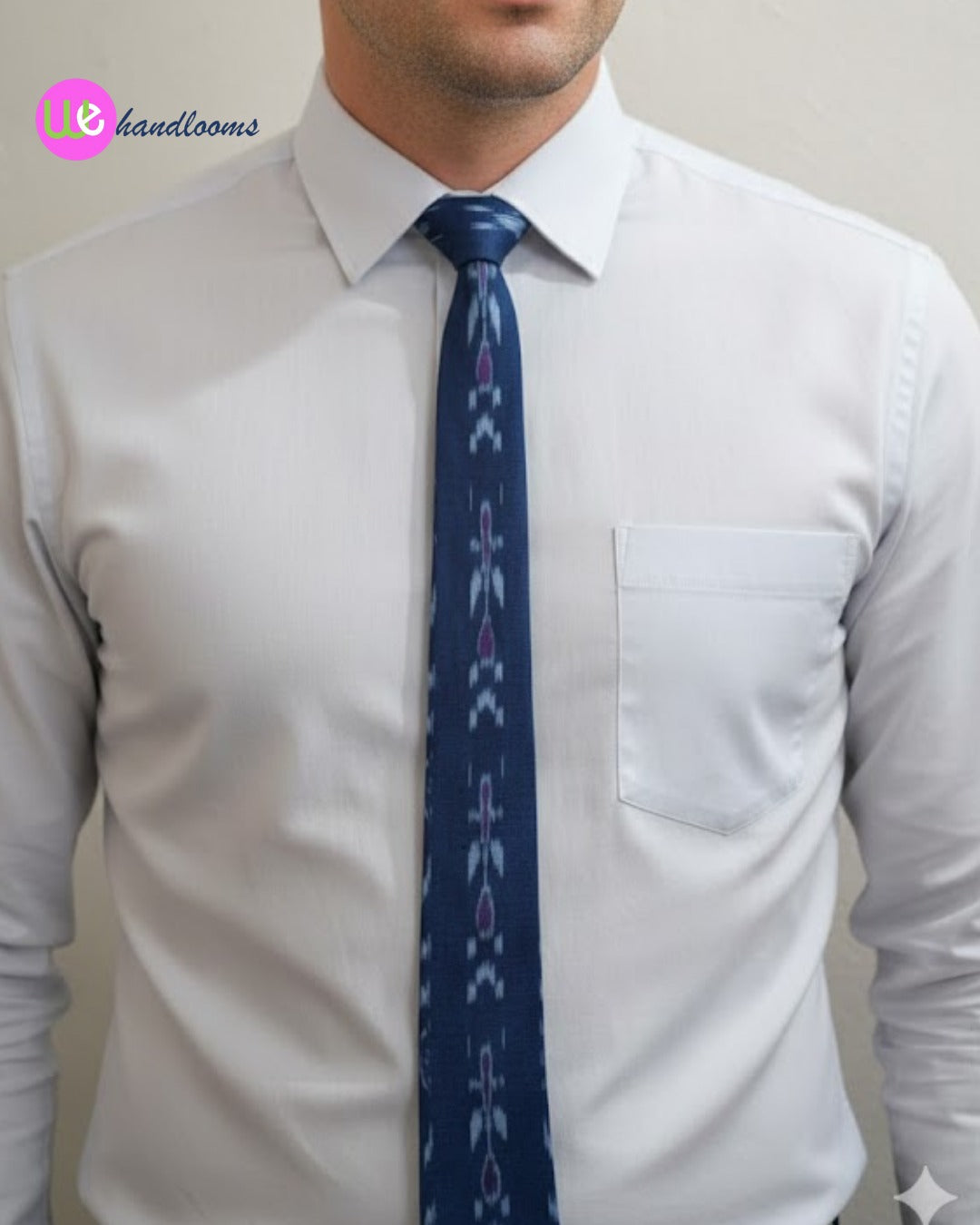Handloom Men's Blue Tie