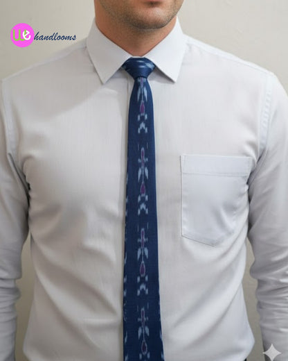 Handloom Men's Blue Tie